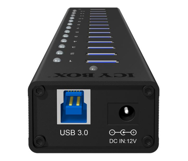 ICY BOX HUB USB 3.0 - 13x USB 3.0 - 622621 - zdjęcie 2